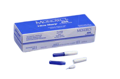 Image AIGUILLE DENTAIRE  PLASTIQUE / MONOJECT/ PLASTIC DENTAL NEEDLE 8881400XXX